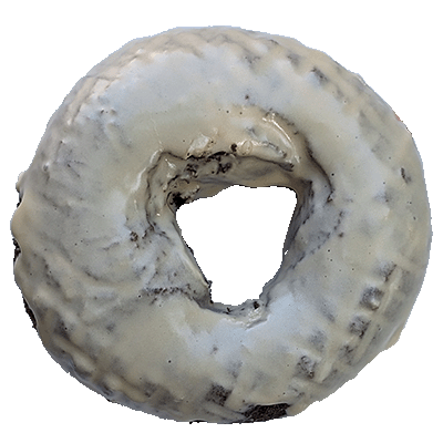 a picture of an Oliver's donut - Chocolate Sea Salt